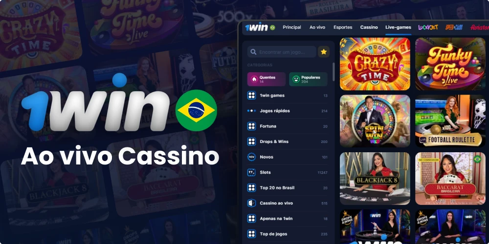 1win Brasil Cassino ao vivo