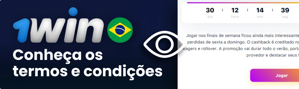 Ler os termos e condições do bónus 1win