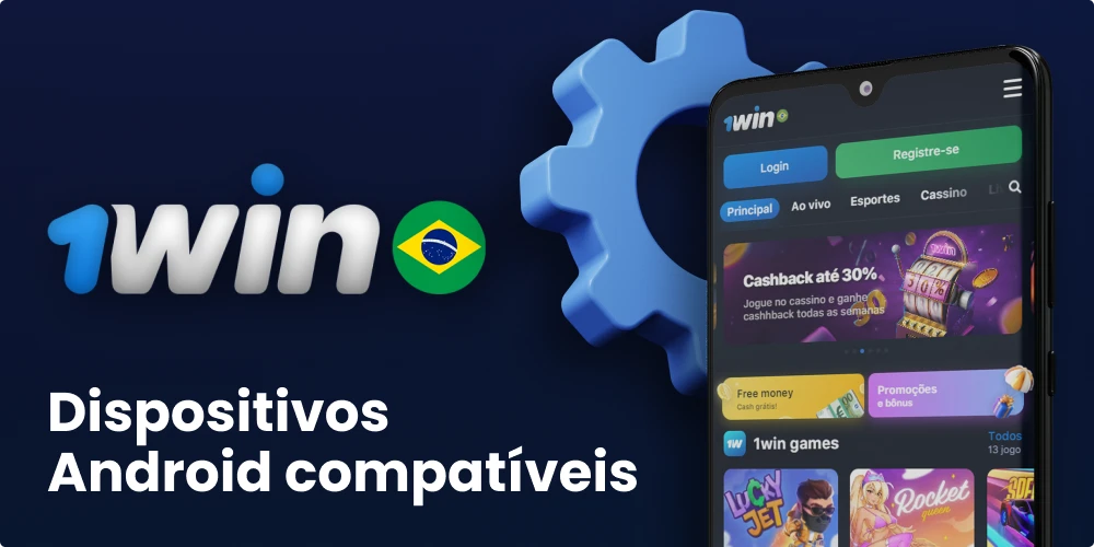 Dispositivos Android compatíveis com 1win