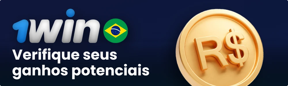 Veja os seus ganhos potenciais nas apostas 1win