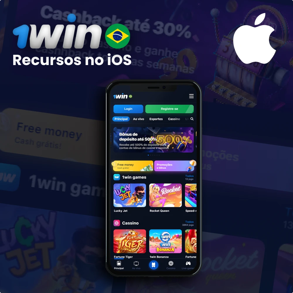 Características do 1win no iOS