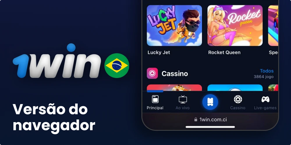 Versão móvel do 1win Brasil