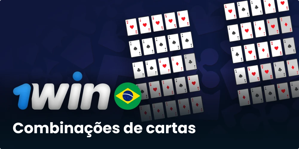 Possíveis combinações do pôquer 1win