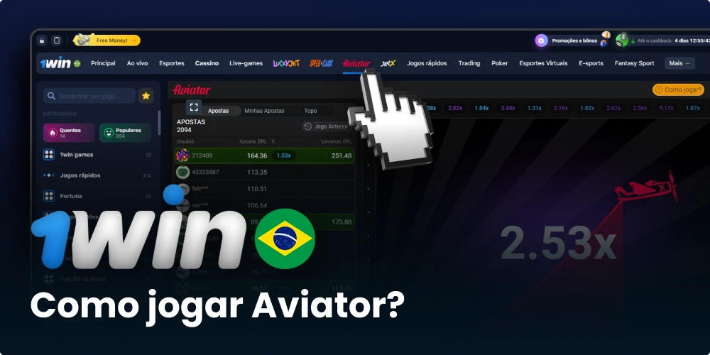Como começar a jogar Aviator na 1win