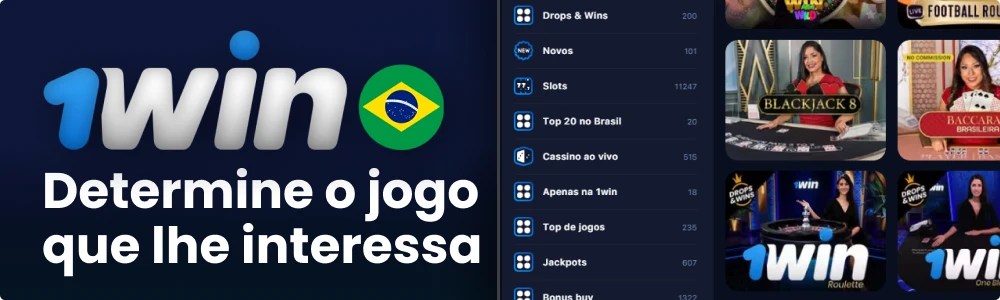 Selecione um jogo no 1win