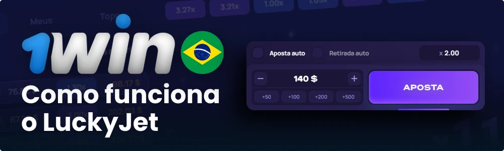 Princípio do jogo 1win LuckyJet