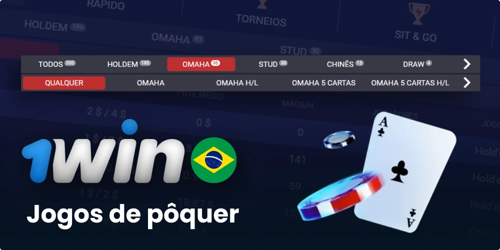 Jogos de pôquer 1win Brasil