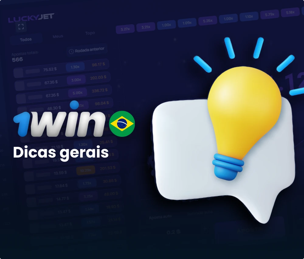 Recomendações gerais para o jogo 1win LuckyJet